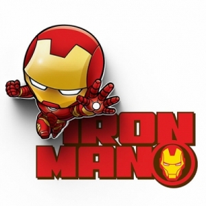 열림에이브이,[3D Deco Lights] Iron Man - 3D Mini Deco Light