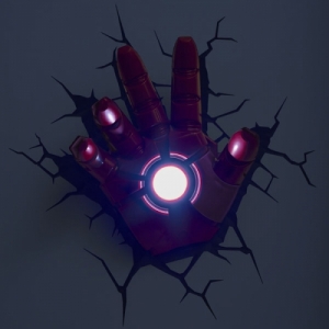 열림에이브이,[3D Deco Lights] Iron Man 3D Hand 아이언맨 3D 핸드 라이트