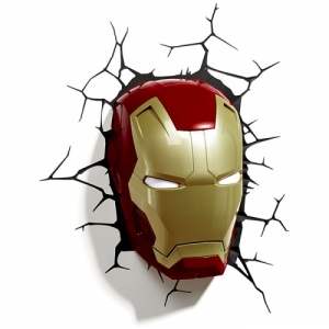열림에이브이,[3D Deco Lights] Iron Man 3D Mask 아이언맨 3D 마스크 라이트